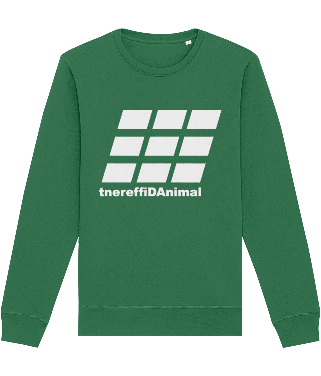 Different Animal: Eco Roller Adult Unisex Sweatshirt SX137 L-White Logo2: (Other Colour-Variants available)