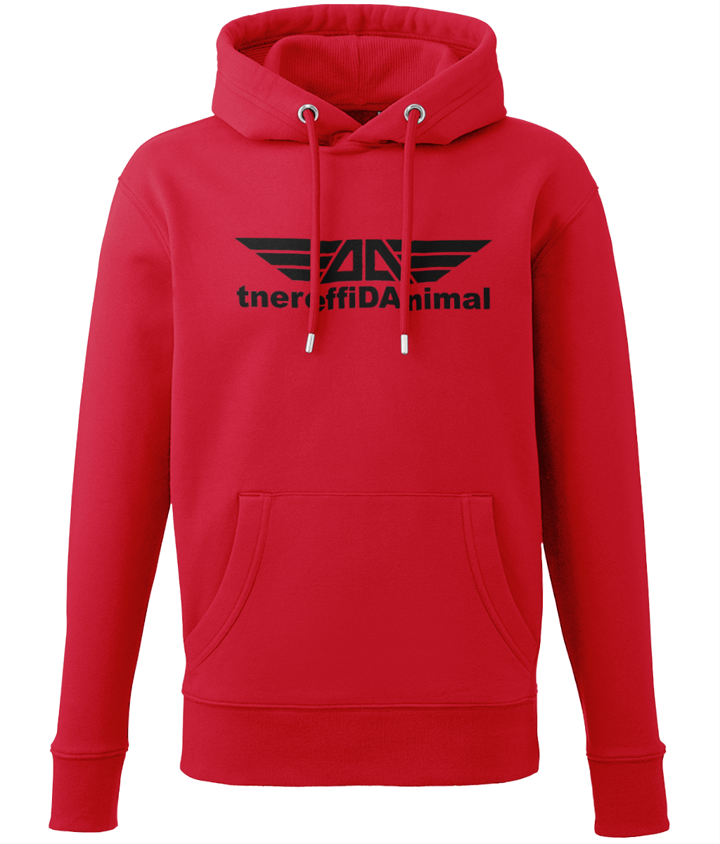 Different Animal: Eco Adult Unisex Hoodie AM001 L-Black Logo1: (Other Colour-Variants available)