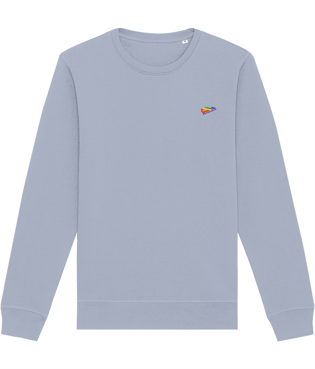 Revolution: Eco Roller Adult Unisex Sweatshirt SX137 S-Rainbow Logo: (Other Colour-Variants available)