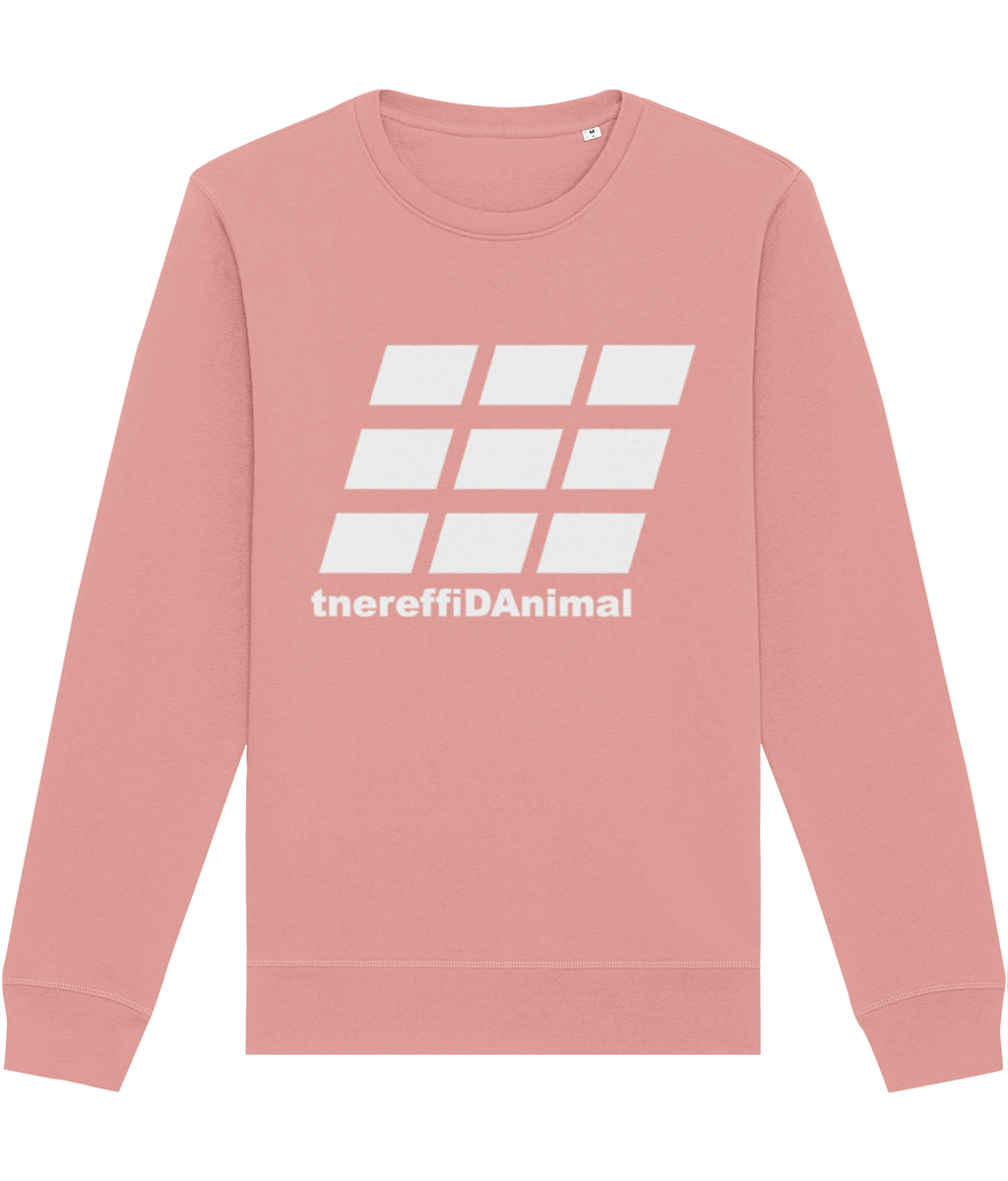 Different Animal: Eco Roller Adult Unisex Sweatshirt SX137 L-White Logo2: (Other Colour-Variants available)