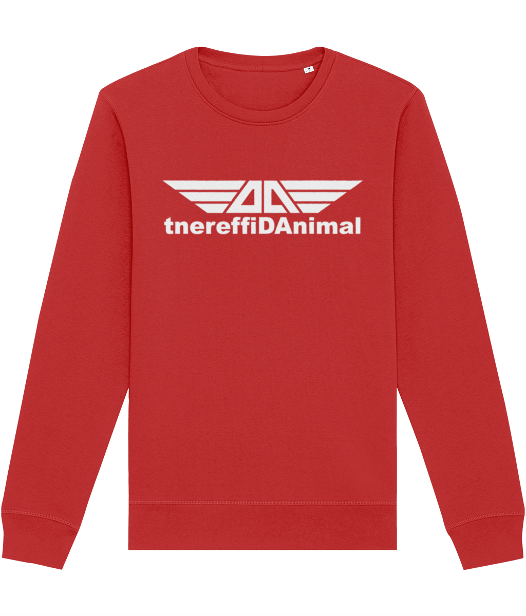 Different Animal: Eco Roller Adult Unisex Sweatshirt SX137 L-White Logo1: (Other Colour-Variants available)