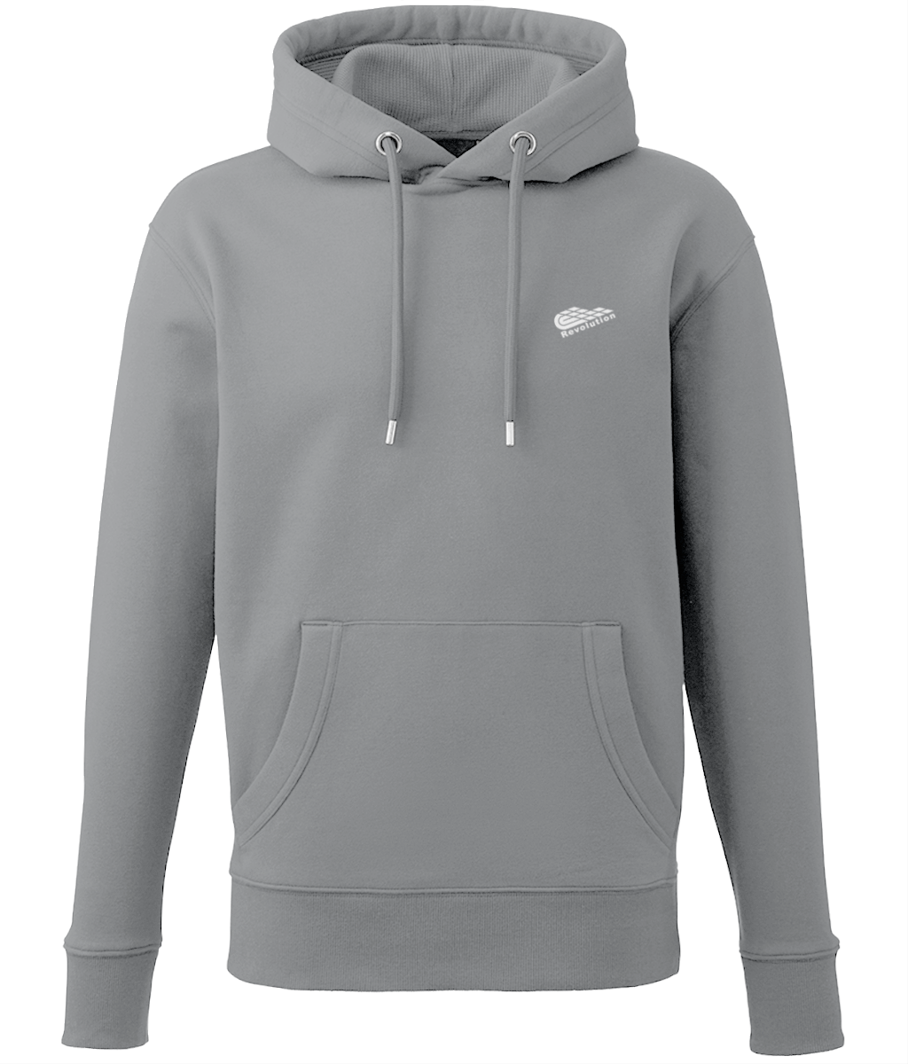 Revolution: Eco Adult Unisex Hoodie AM001 S-White Logo: (Other Colour-Variants available)