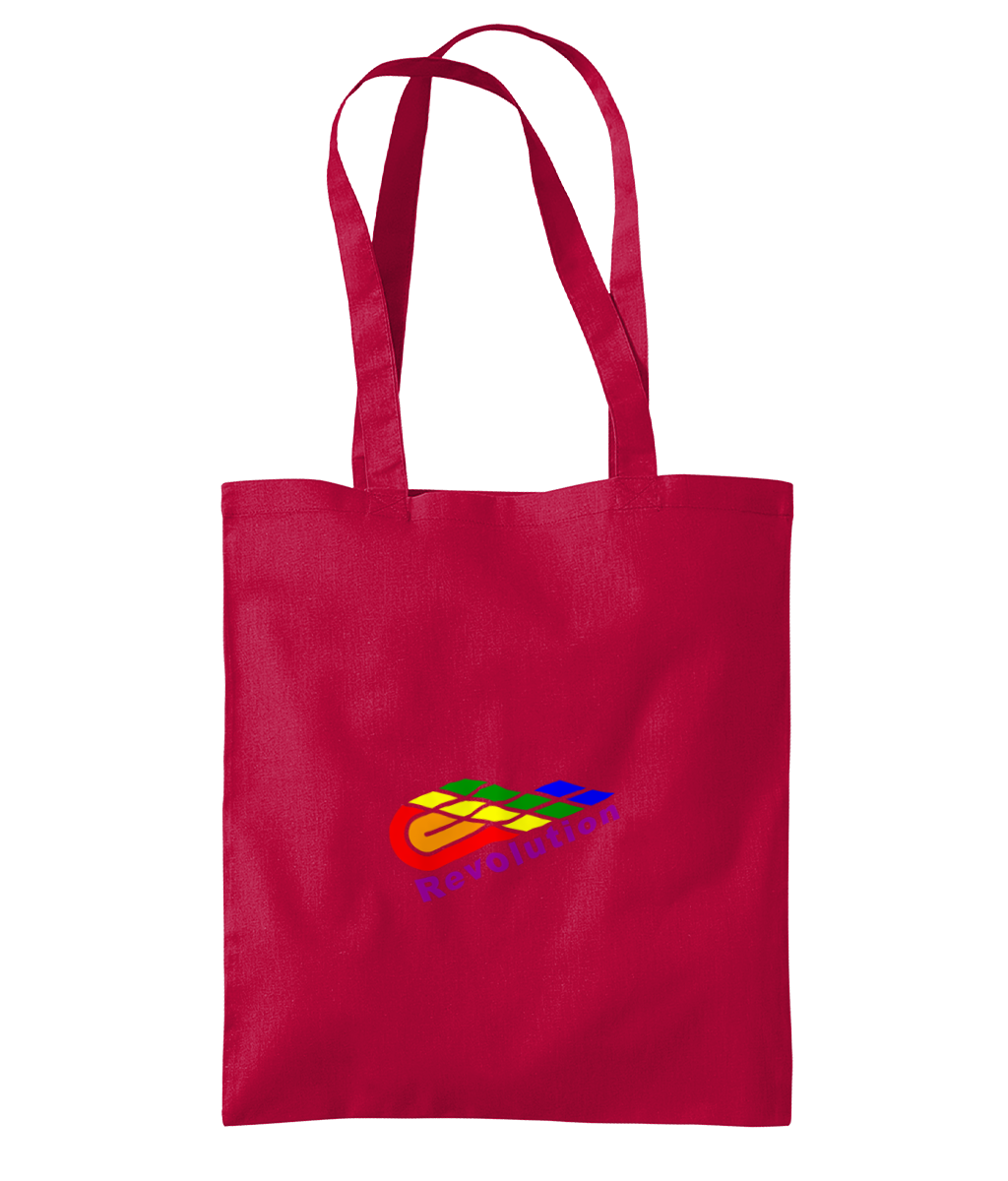 Revolution: Eco Organic Premium Cotton Tote Bag WM261 S-Rainbow Logo: (Other Colour-Variants available)