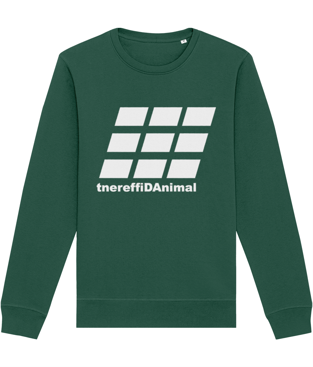 Different Animal: Eco Roller Adult Unisex Sweatshirt SX137 L-White Logo2: (Other Colour-Variants available)