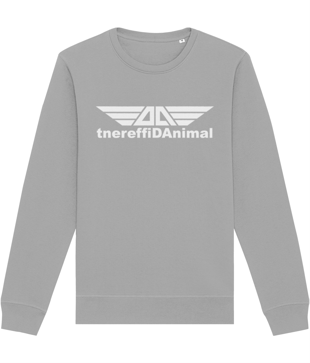Different Animal: Eco Roller Adult Unisex Sweatshirt SX137 L-White Logo1: (Other Colour-Variants available)