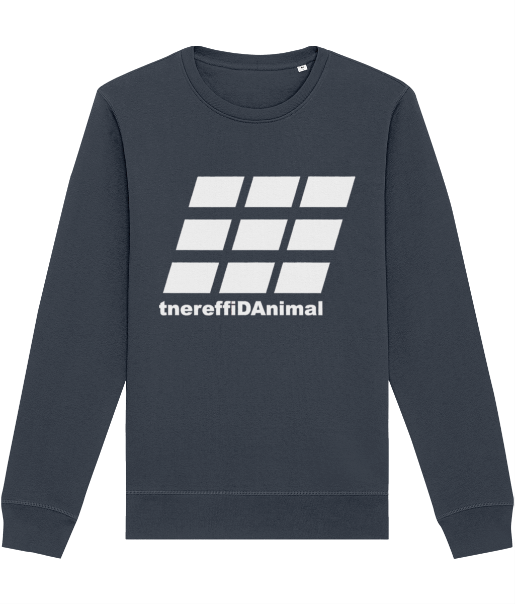 Different Animal: Eco Roller Adult Unisex Sweatshirt SX137 L-White Logo2: (Other Colour-Variants available)