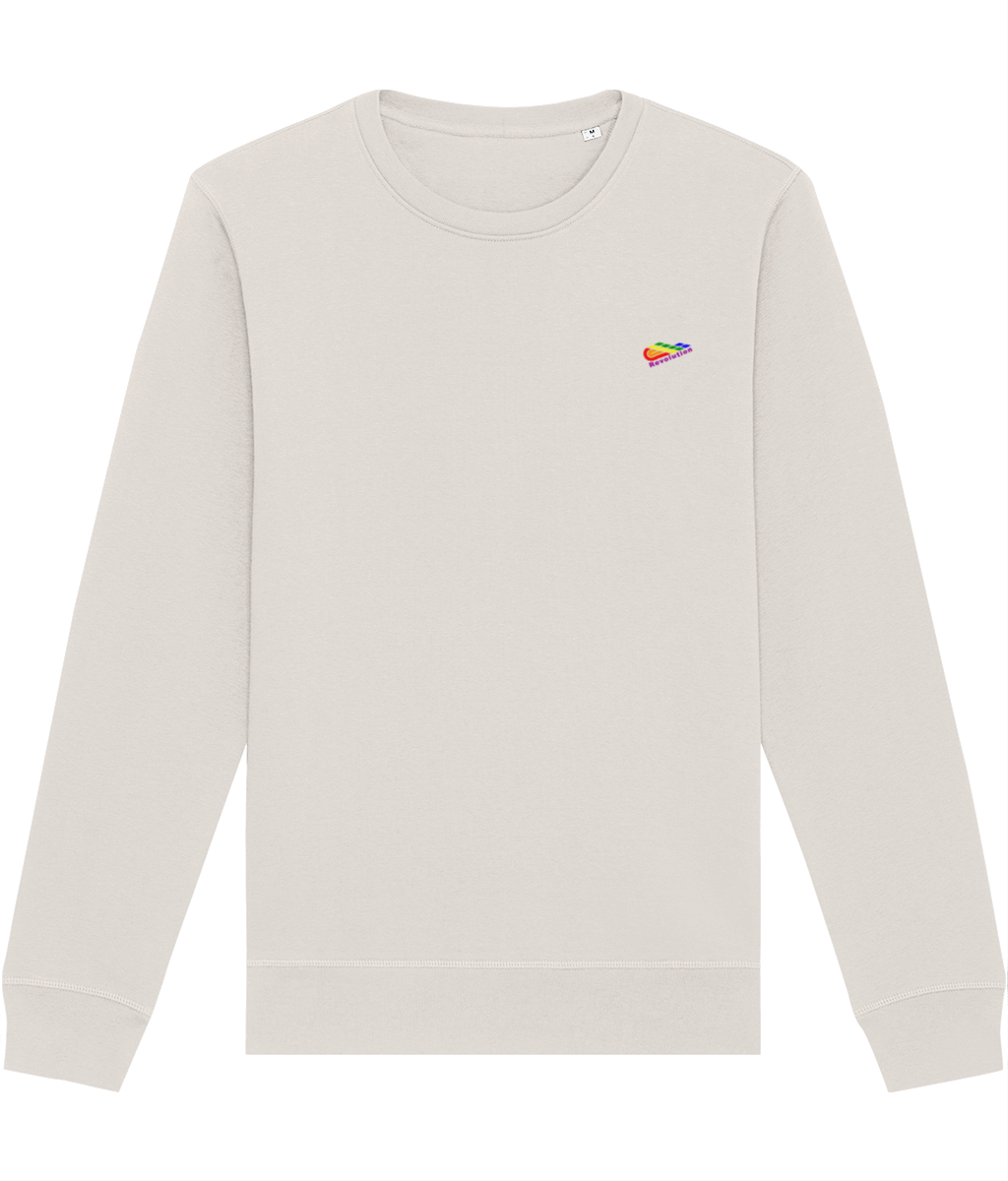 Revolution: Eco Roller Adult Unisex Sweatshirt SX137 S-Rainbow Logo: (Other Colour-Variants available)