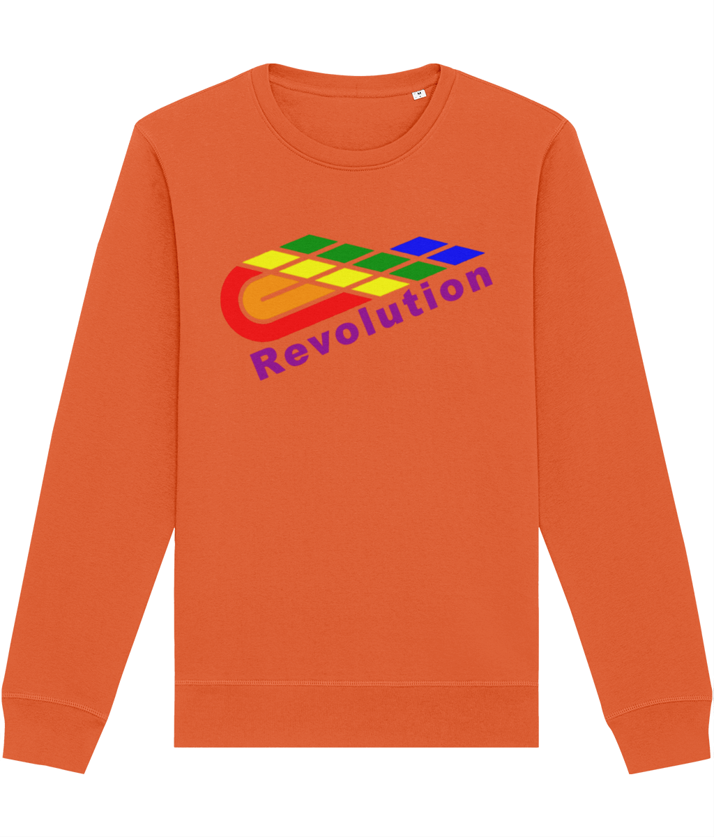 Revolution: Eco Roller Adult Unisex Sweatshirt SX137 L-Rainbow Logo: (Other Colour-Variants available)