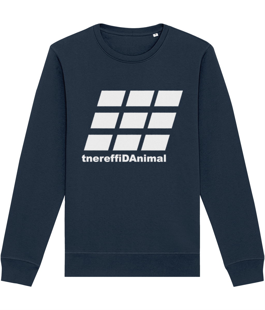 Different Animal: Eco Roller Adult Unisex Sweatshirt SX137 L-White Logo2: (Other Colour-Variants available)