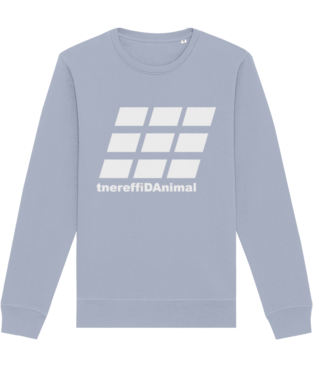 Different Animal: Eco Roller Adult Unisex Sweatshirt SX137 L-White Logo2: (Other Colour-Variants available)