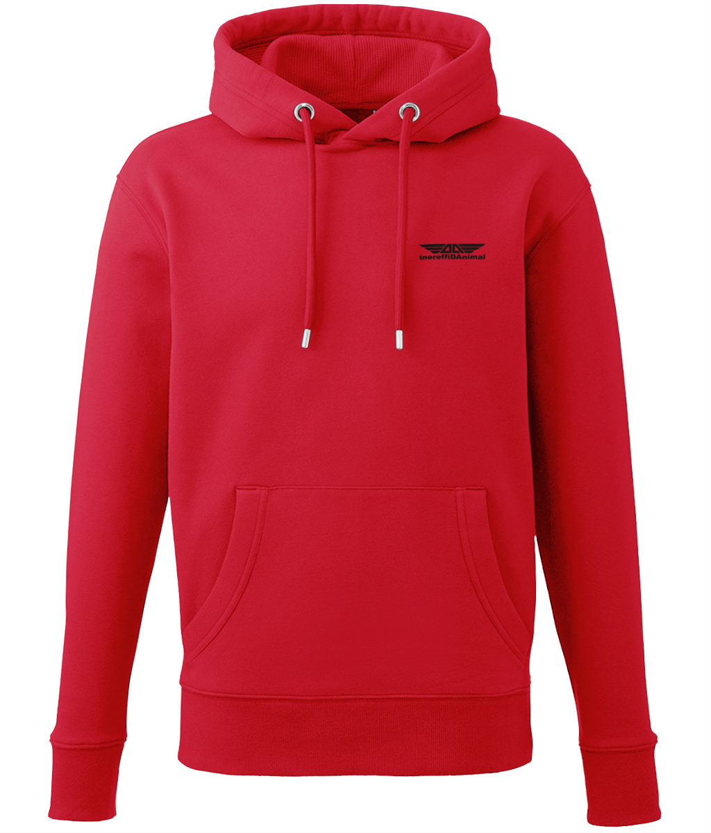 Different Animal: Eco Adult Unisex Hoodie AM001 S-Black Logo1: (Other Colour-Variants Available)