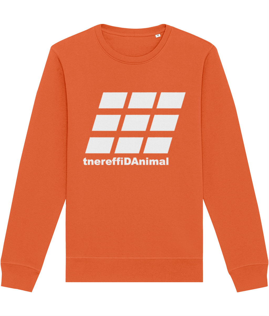 Different Animal: Eco Roller Adult Unisex Sweatshirt SX137 L-White Logo2: (Other Colour-Variants available)
