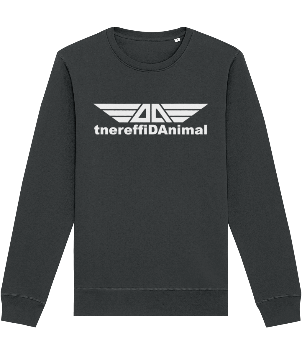 Different Animal: Eco Roller Adult Unisex Sweatshirt SX137 L-White Logo1: (Other Colour-Variants available)