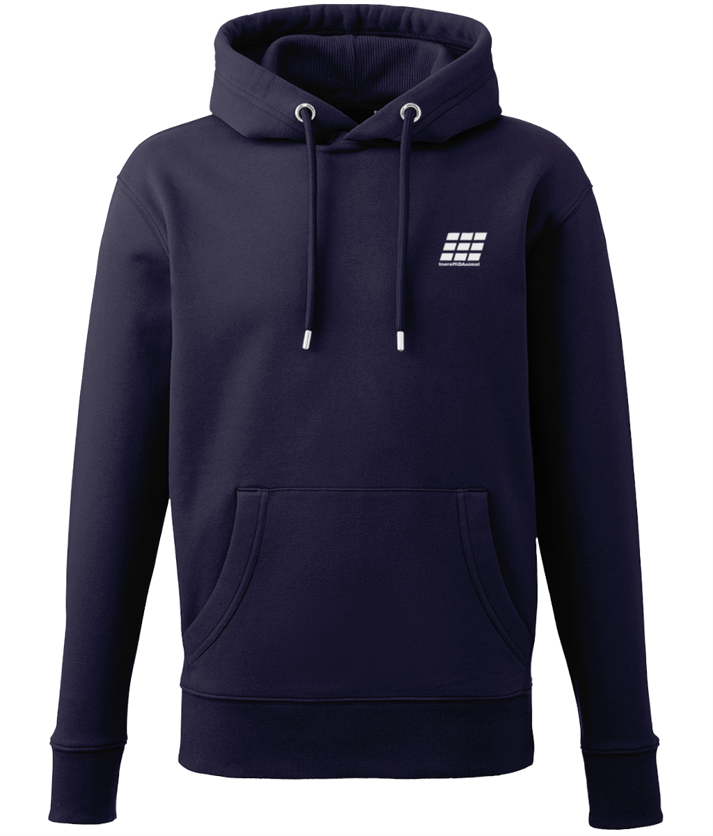 Different Animal: Eco Adult Unisex Hoodie AM001 S-White Logo2: (Other Colour-Variants available)