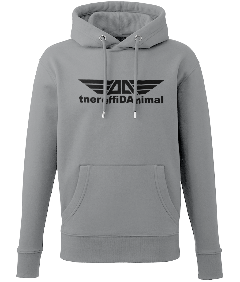 Different Animal: Eco Adult Unisex Hoodie AM001 L-Black Logo1: (Other Colour-Variants available)