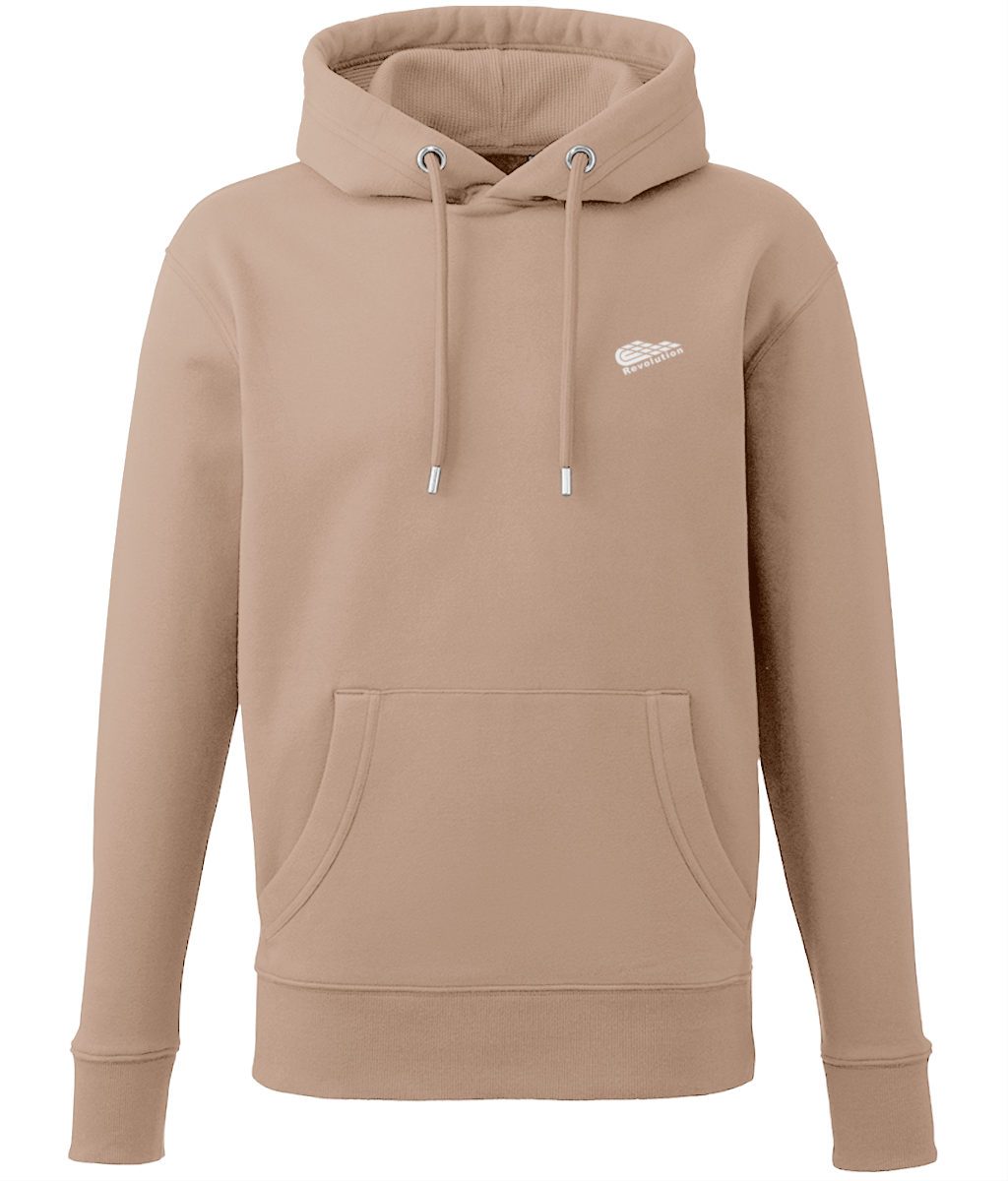 Revolution: Eco Adult Unisex Hoodie AM001 S-White Logo: (Other Colour-Variants available)