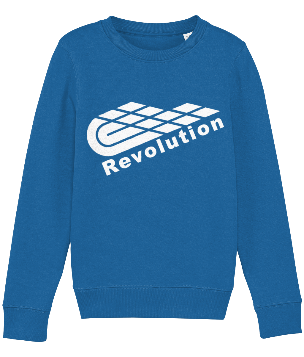 Revolution: Eco Mini Changer Kids Unisex Sweatshirt SX004 L-White Logo: (Other Colour-Variants available)