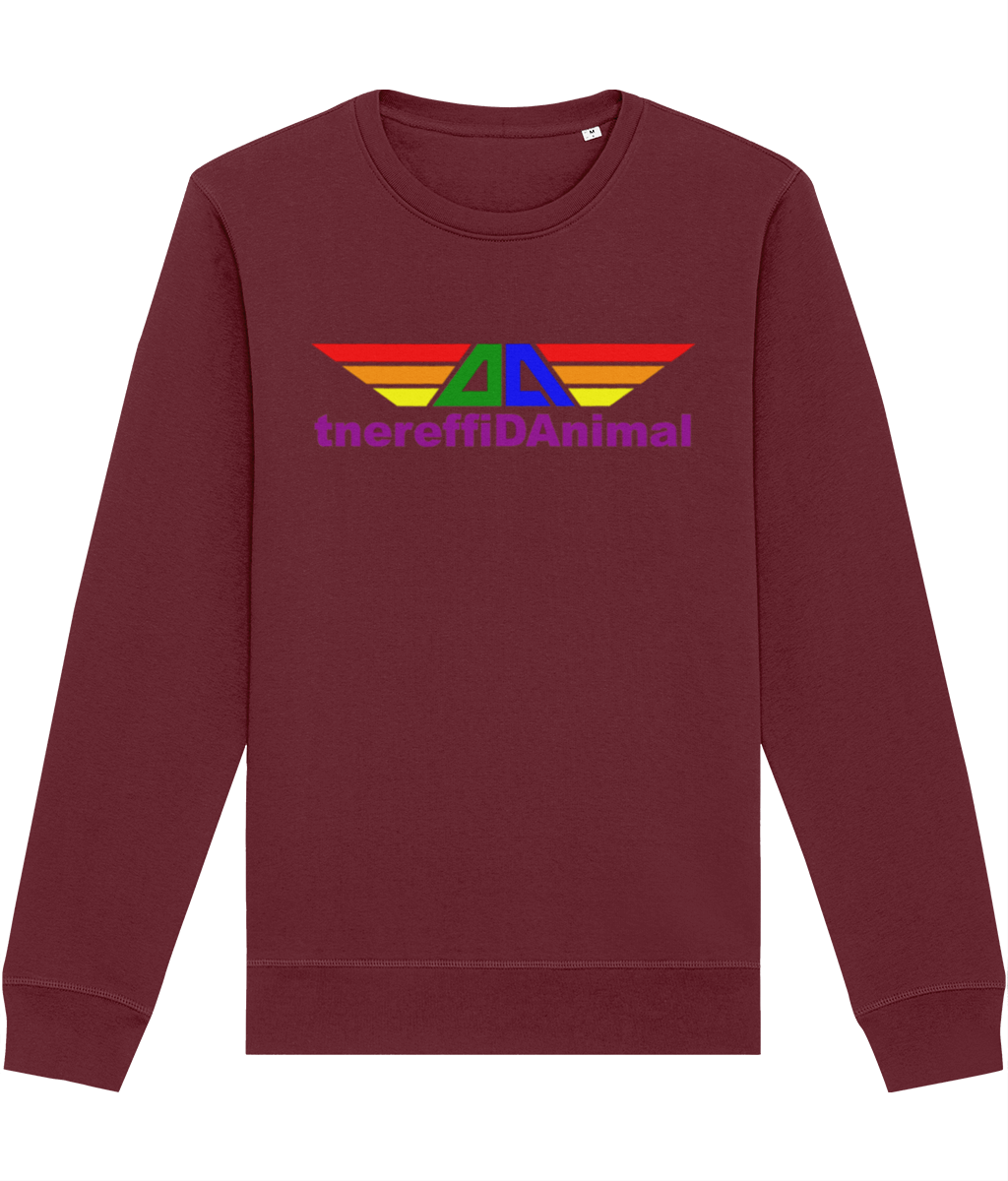 Different Animal: Eco Roller Adult Unisex Sweatshirt SX137 L-Rainbow Logo1: (Other Colour-Variants available)