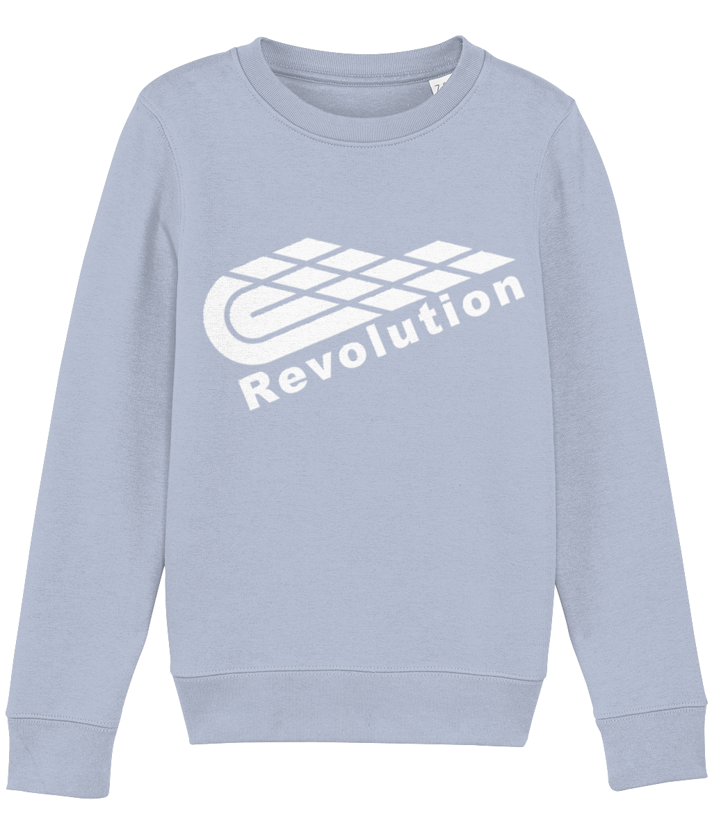 Revolution: Eco Mini Changer Kids Unisex Sweatshirt SX004 L-White Logo: (Other Colour-Variants available)