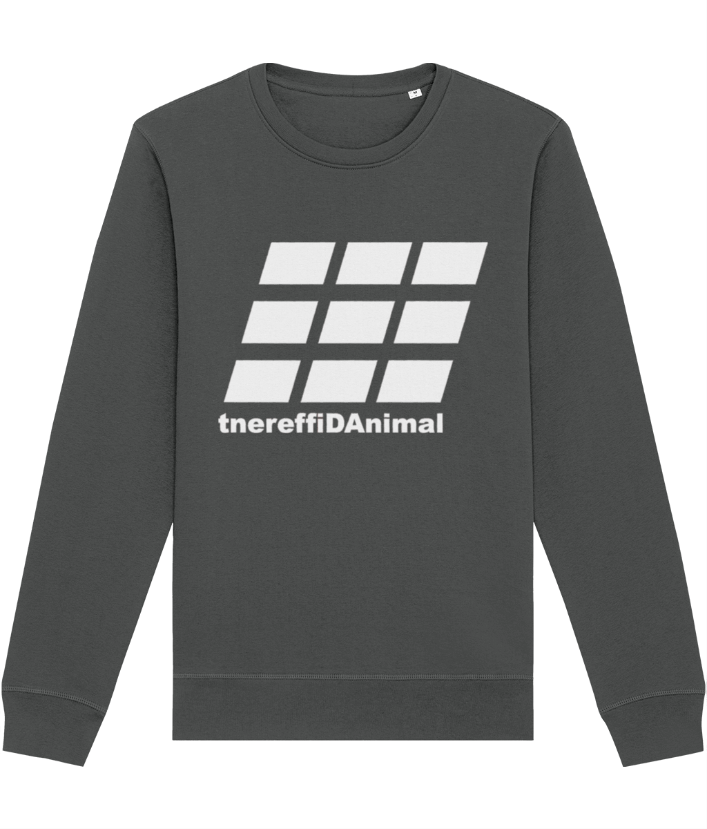 Different Animal: Eco Roller Adult Unisex Sweatshirt SX137 L-White Logo2: (Other Colour-Variants available)