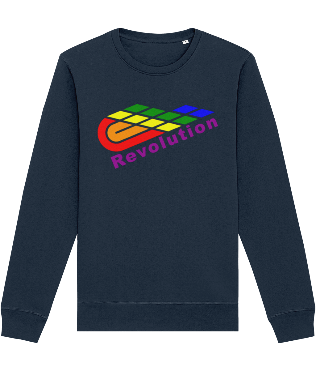 Revolution: Eco Roller Adult Unisex Sweatshirt SX137 L-Rainbow Logo: (Other Colour-Variants available)