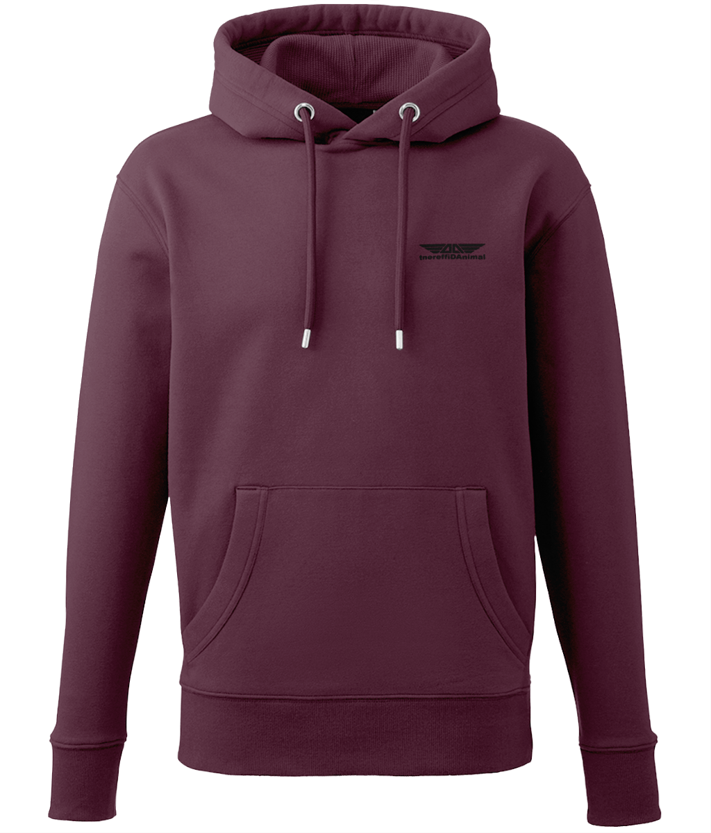Different Animal: Eco Adult Unisex Hoodie AM001 S-Black Logo1: (Other Colour-Variants Available)