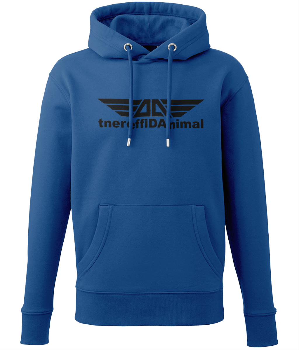 Different Animal: Eco Adult Unisex Hoodie AM001 L-Black Logo1: (Other Colour-Variants available)