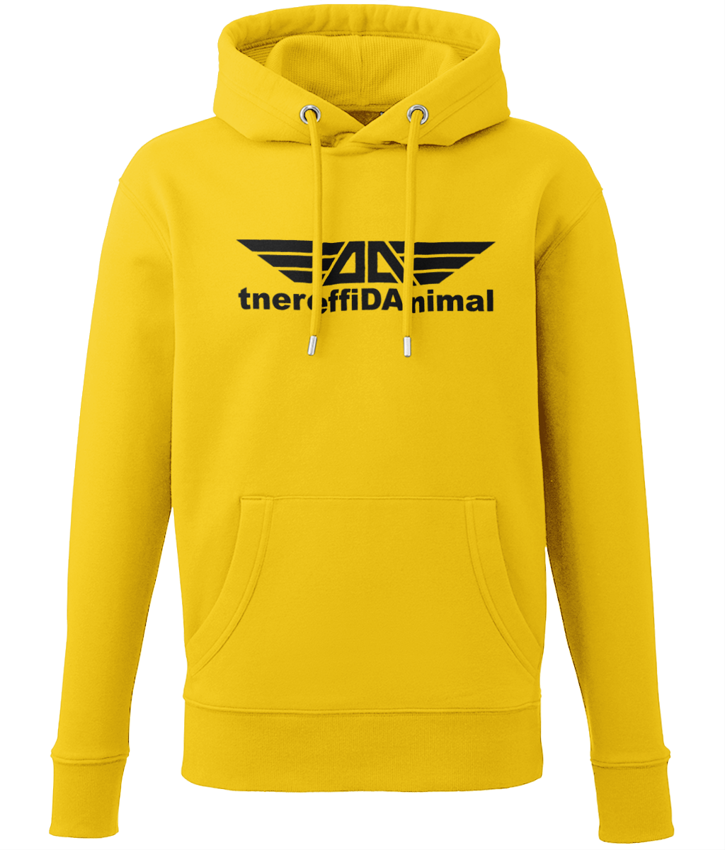 Different Animal: Eco Adult Unisex Hoodie AM001 L-Black Logo1: (Other Colour-Variants available)