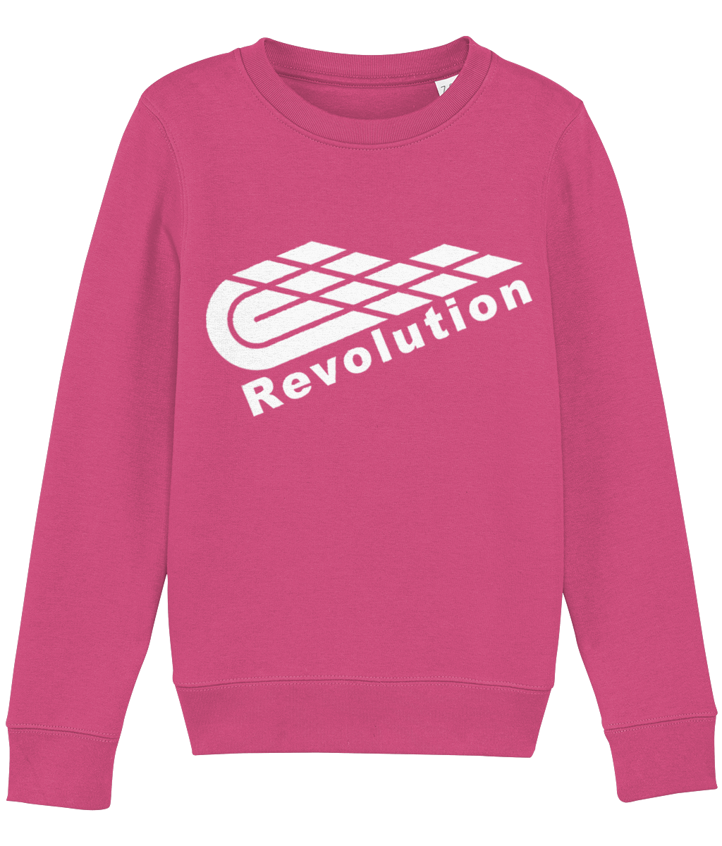 Revolution: Eco Mini Changer Kids Unisex Sweatshirt SX004 L-White Logo: (Other Colour-Variants available)