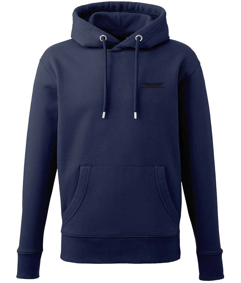 Different Animal: Eco Adult Unisex Hoodie AM001 S-Black Logo1: (Other Colour-Variants Available)