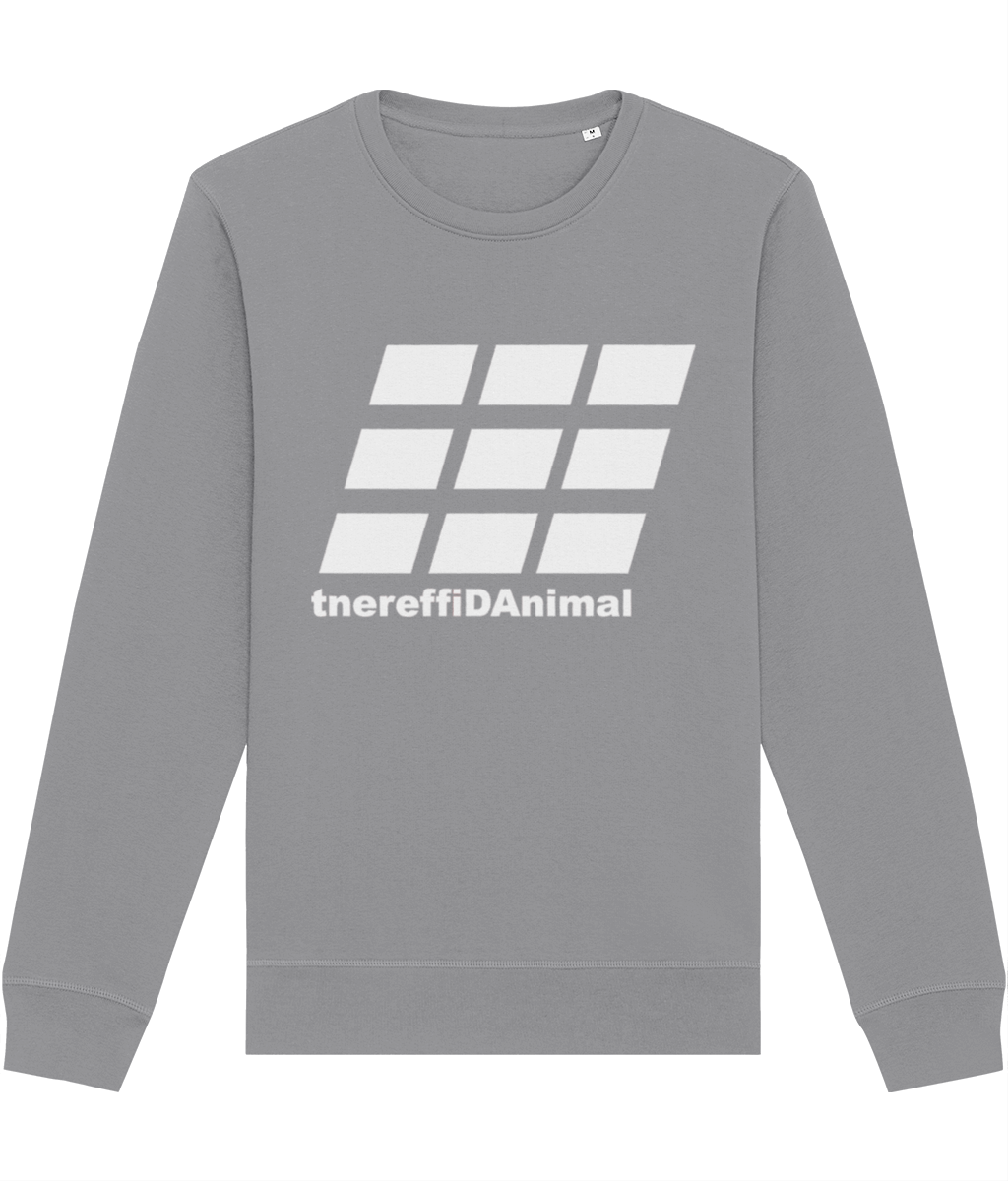 Different Animal: Eco Roller Adult Unisex Sweatshirt SX137 L-White Logo2: (Other Colour-Variants available)