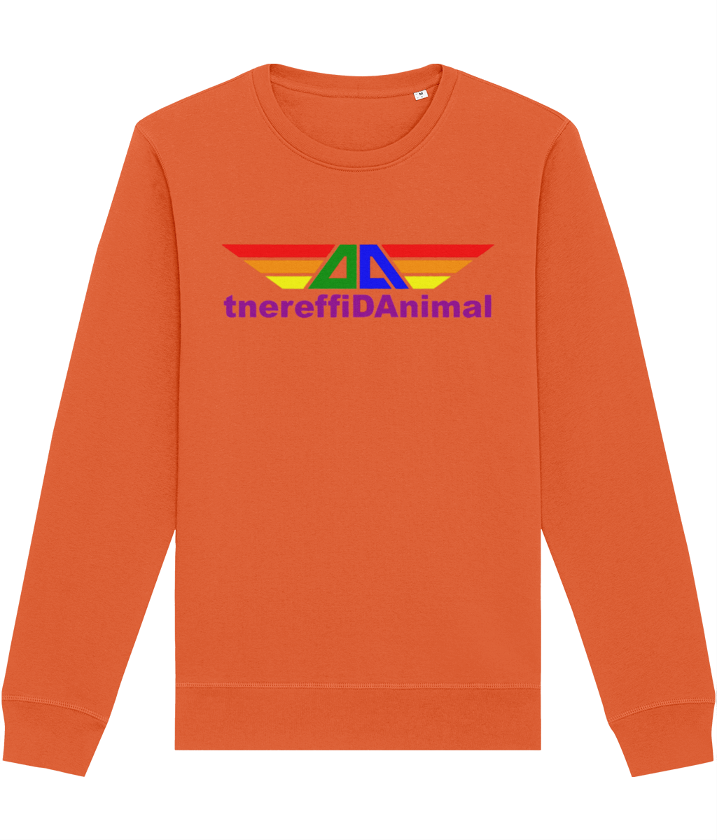 Different Animal: Eco Roller Adult Unisex Sweatshirt SX137 L-Rainbow Logo1: (Other Colour-Variants available)
