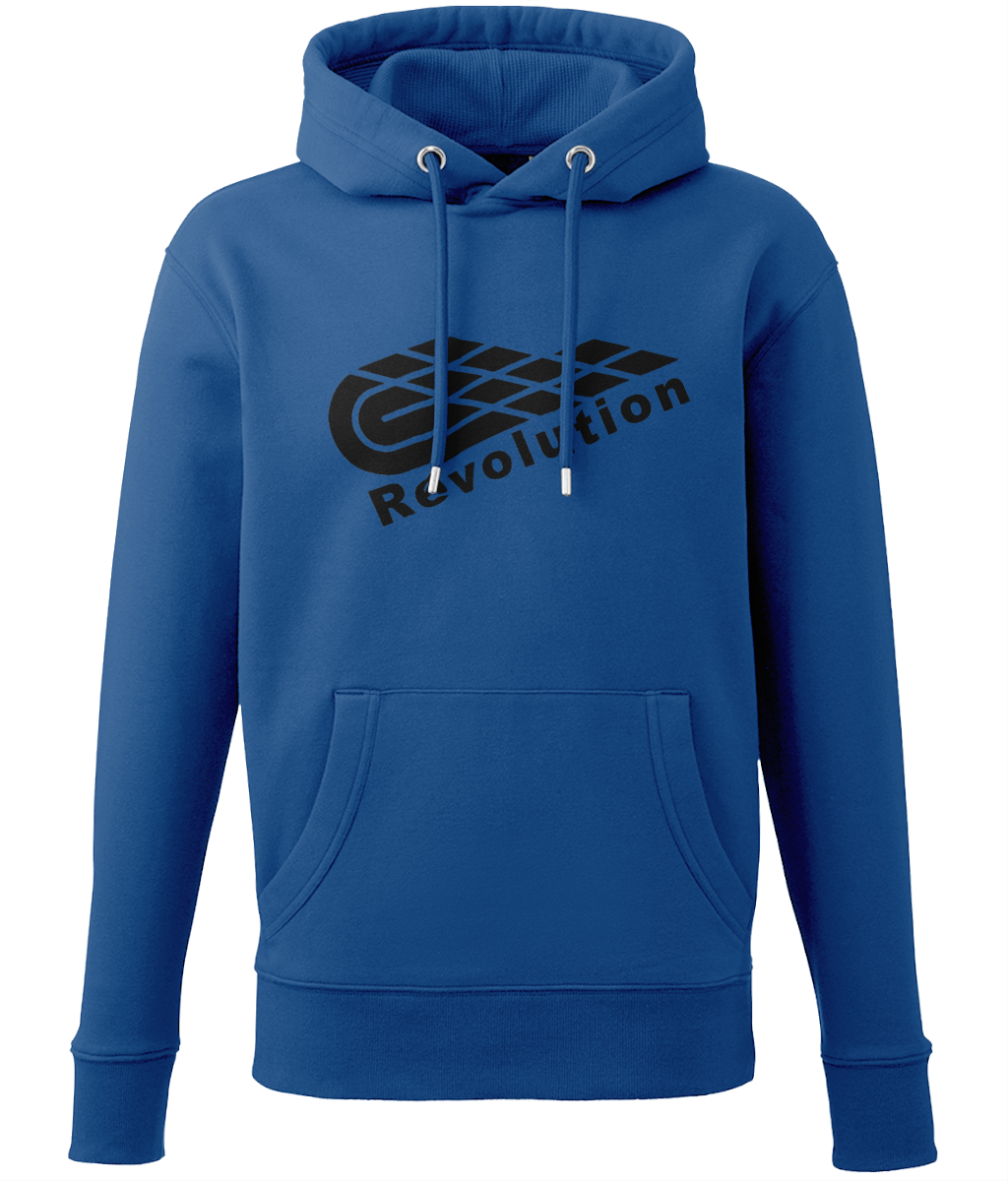 Revolution: Eco Adult Unisex Hoodie AM001 L-Black Logo: (Other Colour-Variants available)