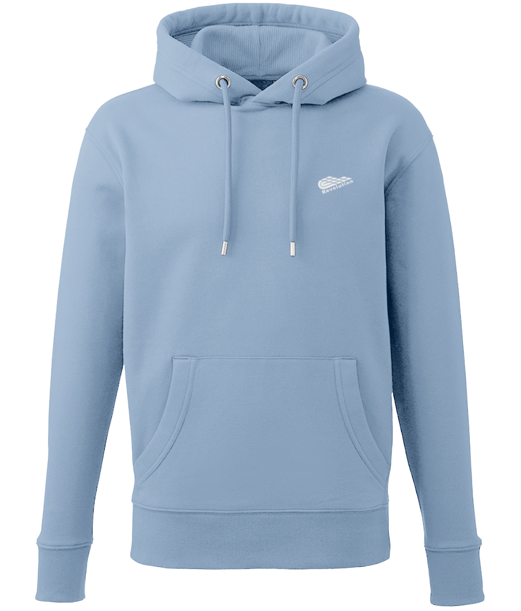 Revolution: Eco Adult Unisex Hoodie AM001 S-White Logo: (Other Colour-Variants available)