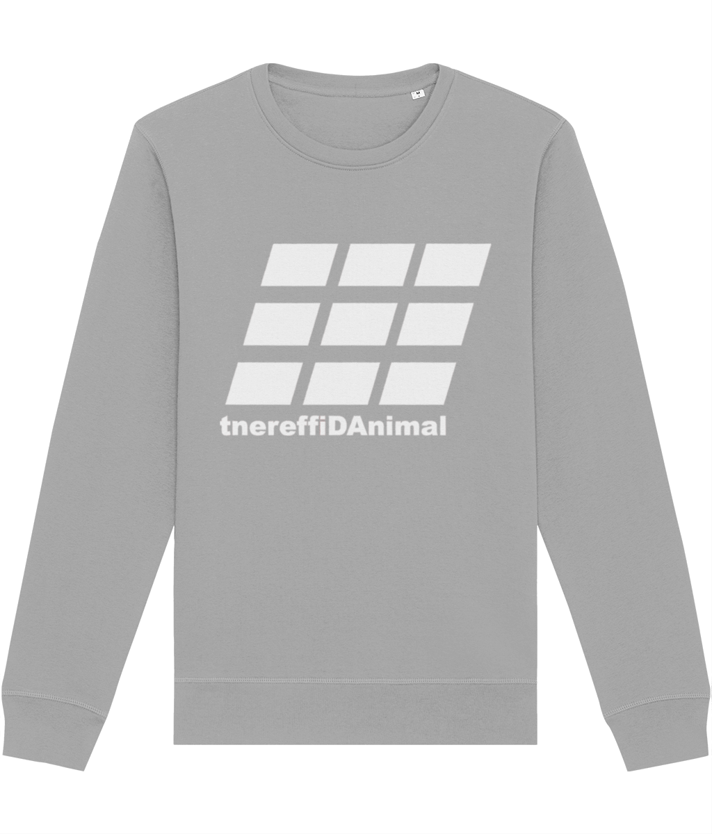 Different Animal: Eco Roller Adult Unisex Sweatshirt SX137 L-White Logo2: (Other Colour-Variants available)