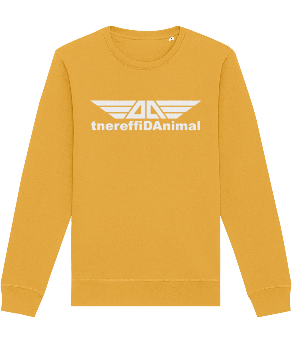 Different Animal: Eco Roller Adult Unisex Sweatshirt SX137 L-White Logo1: (Other Colour-Variants available)