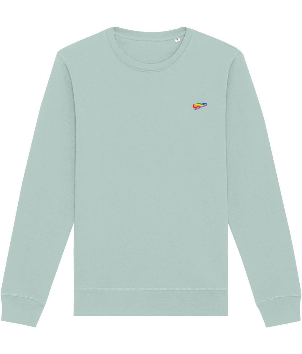 Revolution: Eco Roller Adult Unisex Sweatshirt SX137 S-Rainbow Logo: (Other Colour-Variants available)