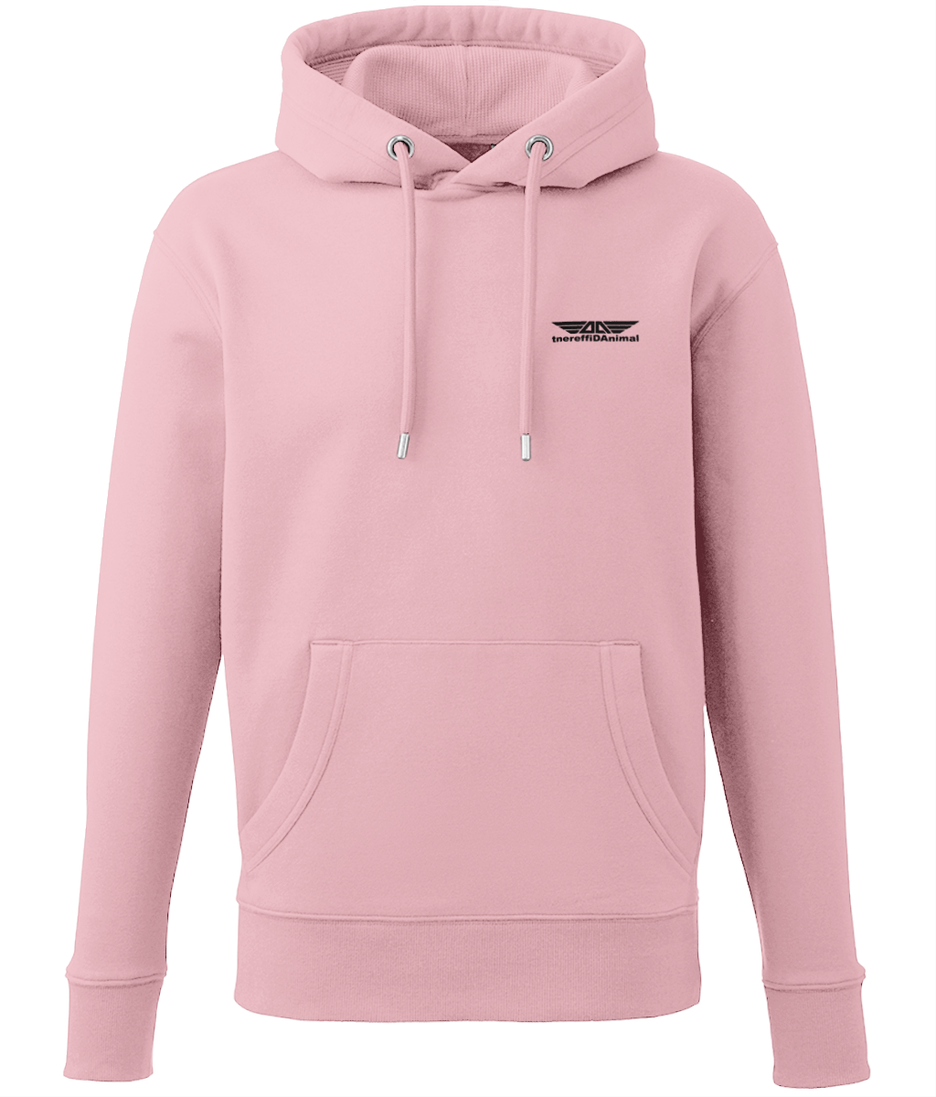 Different Animal: Eco Adult Unisex Hoodie AM001 S-Black Logo1: (Other Colour-Variants Available)
