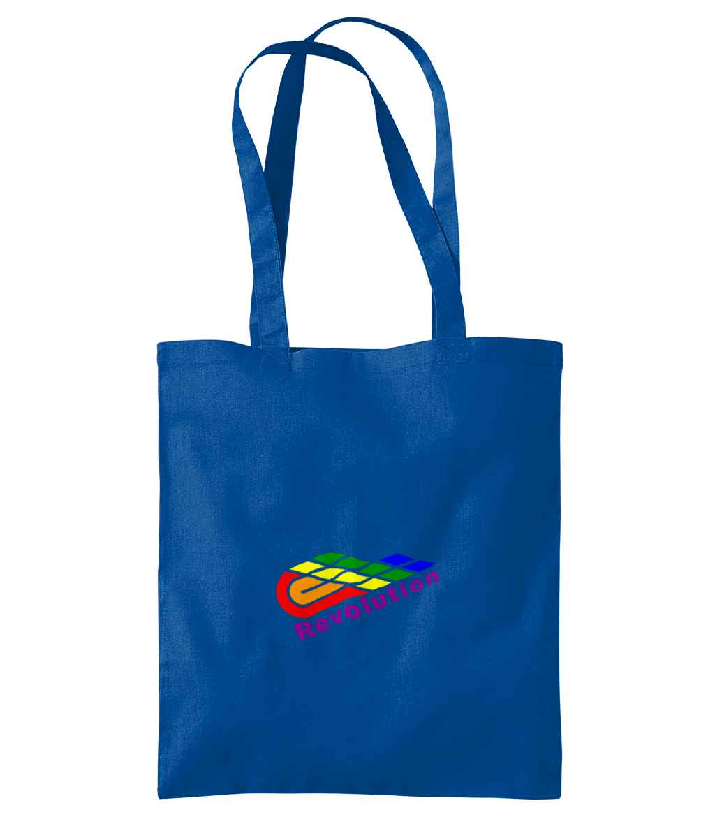 Revolution: Eco Organic Premium Cotton Tote Bag WM261 S-Rainbow Logo: (Other Colour-Variants available)