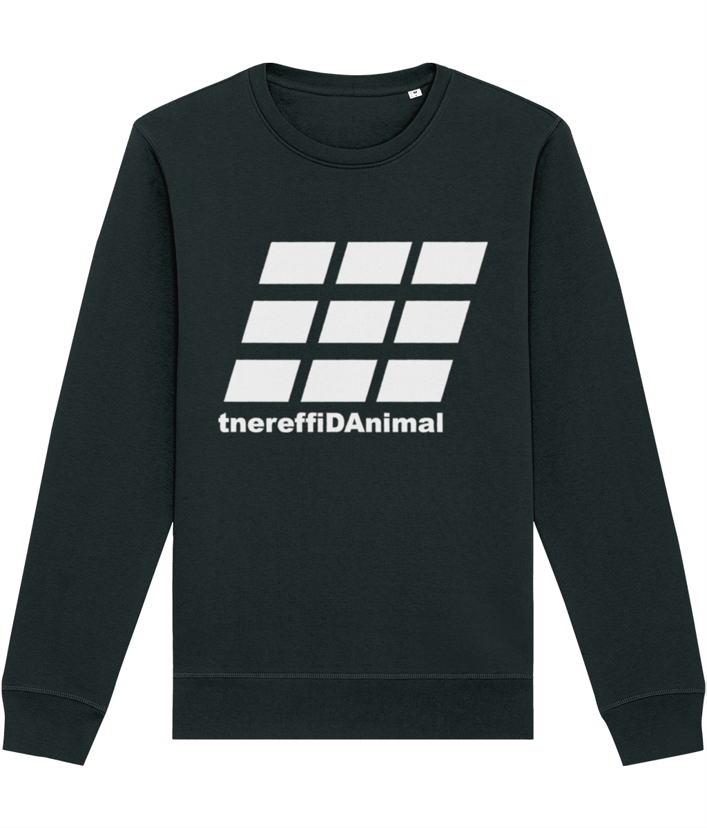 Different Animal: Eco Roller Adult Unisex Sweatshirt SX137 L-White Logo2: (Other Colour-Variants available)