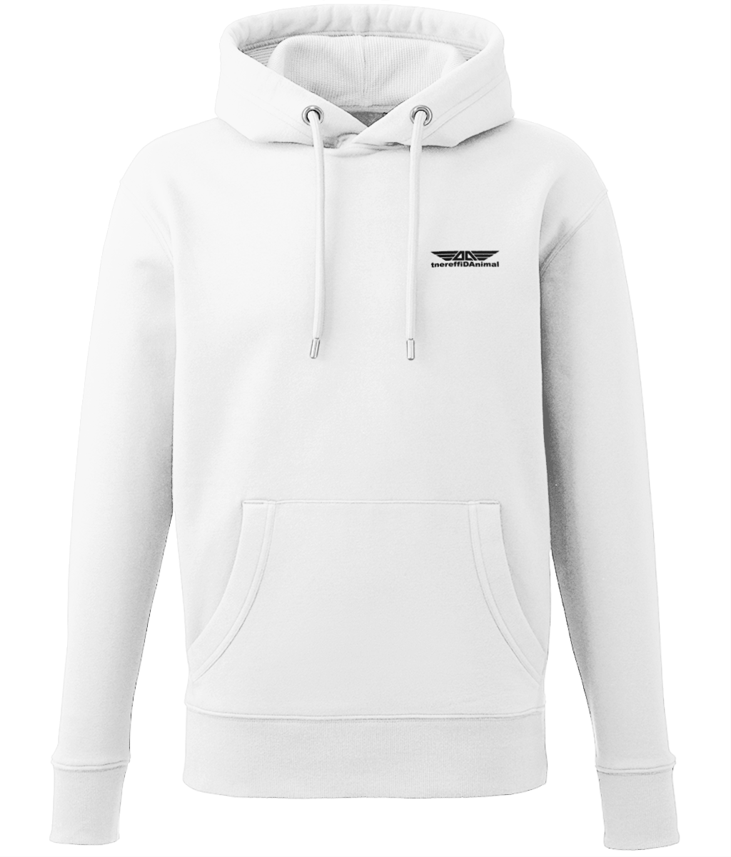 Different Animal: Eco Adult Unisex Hoodie AM001 S-Black Logo1: (Other Colour-Variants Available)