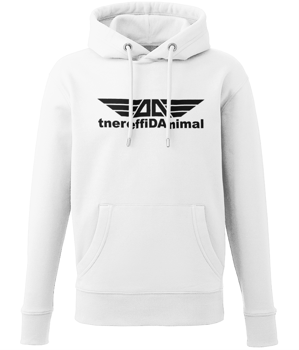 Different Animal: Eco Adult Unisex Hoodie AM001 L-Black Logo1: (Other Colour-Variants available)