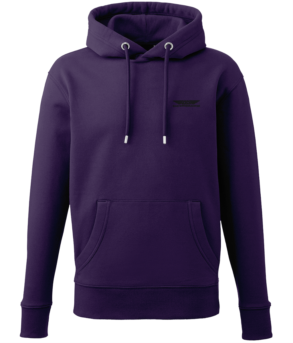 Different Animal: Eco Adult Unisex Hoodie AM001 S-Black Logo1: (Other Colour-Variants Available)
