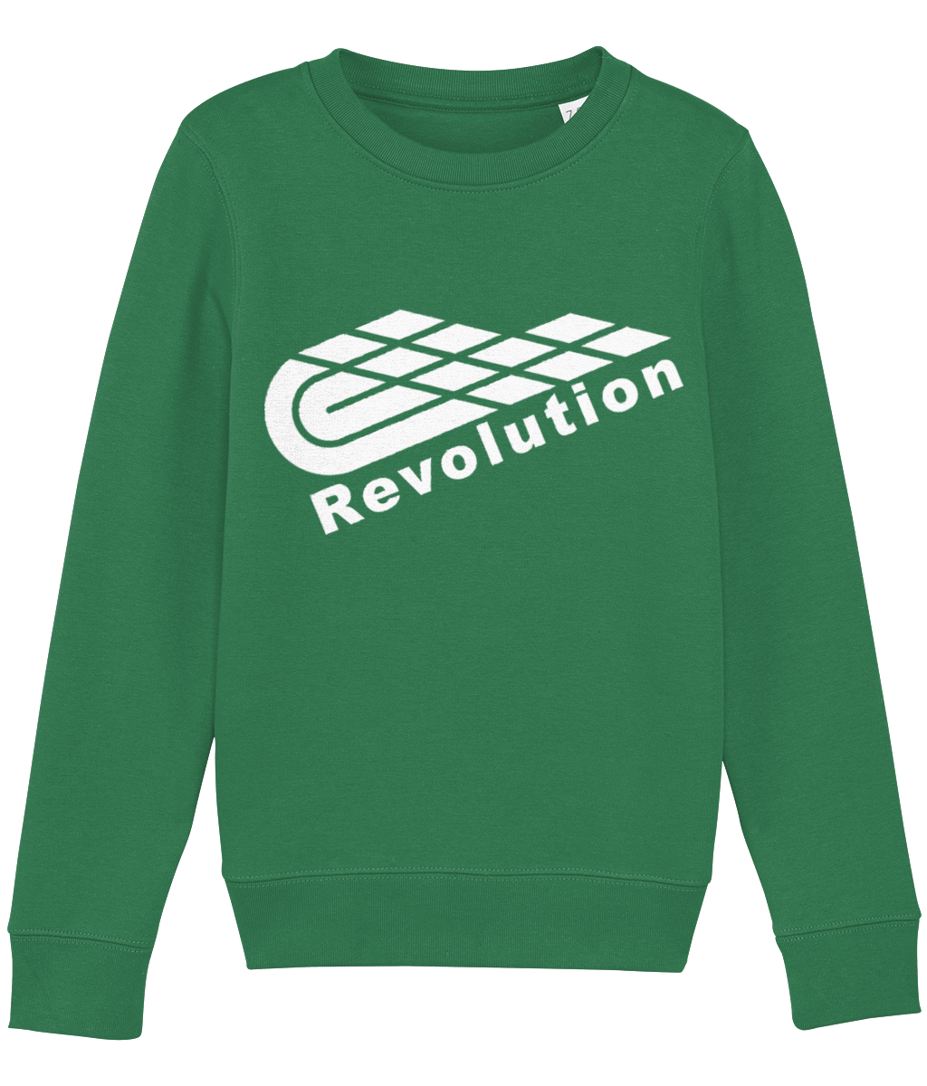 Revolution: Eco Mini Changer Kids Unisex Sweatshirt SX004 L-White Logo: (Other Colour-Variants available)