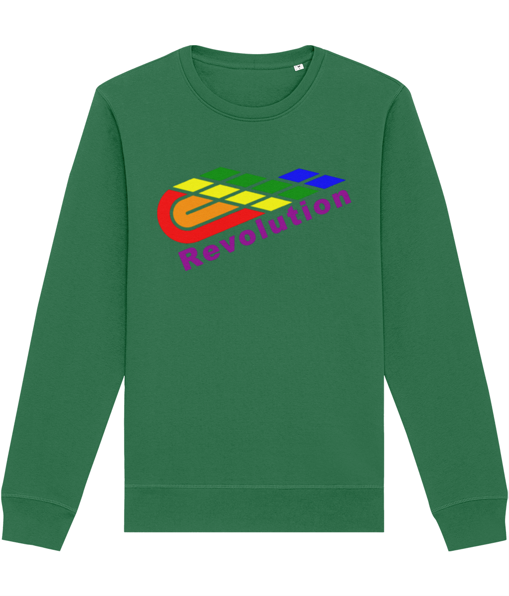 Revolution: Eco Roller Adult Unisex Sweatshirt SX137 L-Rainbow Logo: (Other Colour-Variants available)