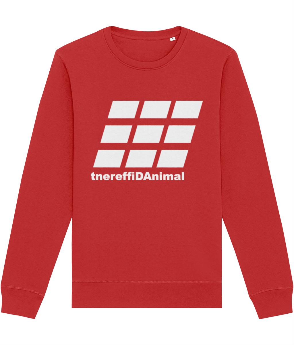 Different Animal: Eco Roller Adult Unisex Sweatshirt SX137 L-White Logo2: (Other Colour-Variants available)