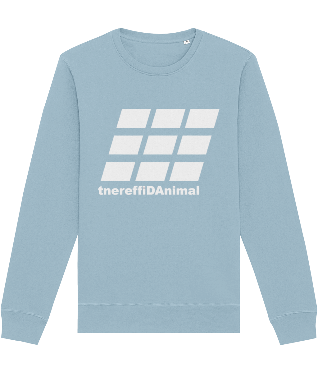 Different Animal: Eco Roller Adult Unisex Sweatshirt SX137 L-White Logo2: (Other Colour-Variants available)
