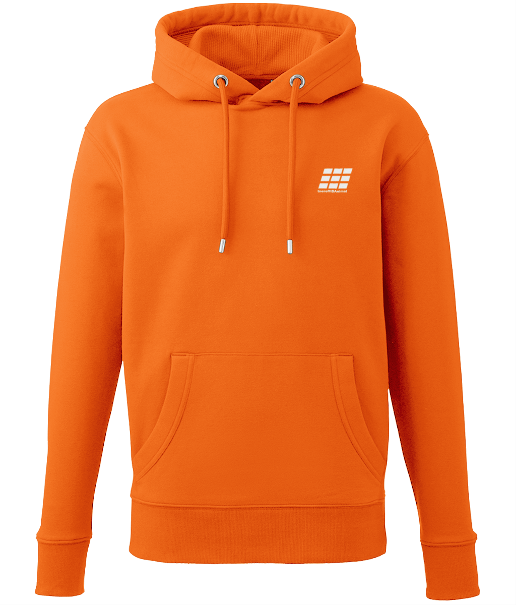 Different Animal: Eco Adult Unisex Hoodie AM001 S-White Logo2: (Other Colour-Variants available)