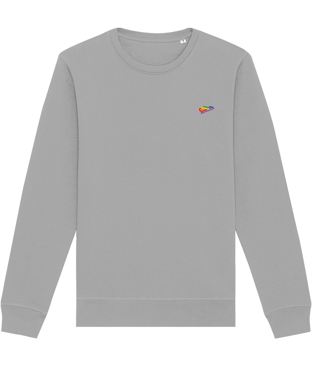 Revolution: Eco Roller Adult Unisex Sweatshirt SX137 S-Rainbow Logo: (Other Colour-Variants available)