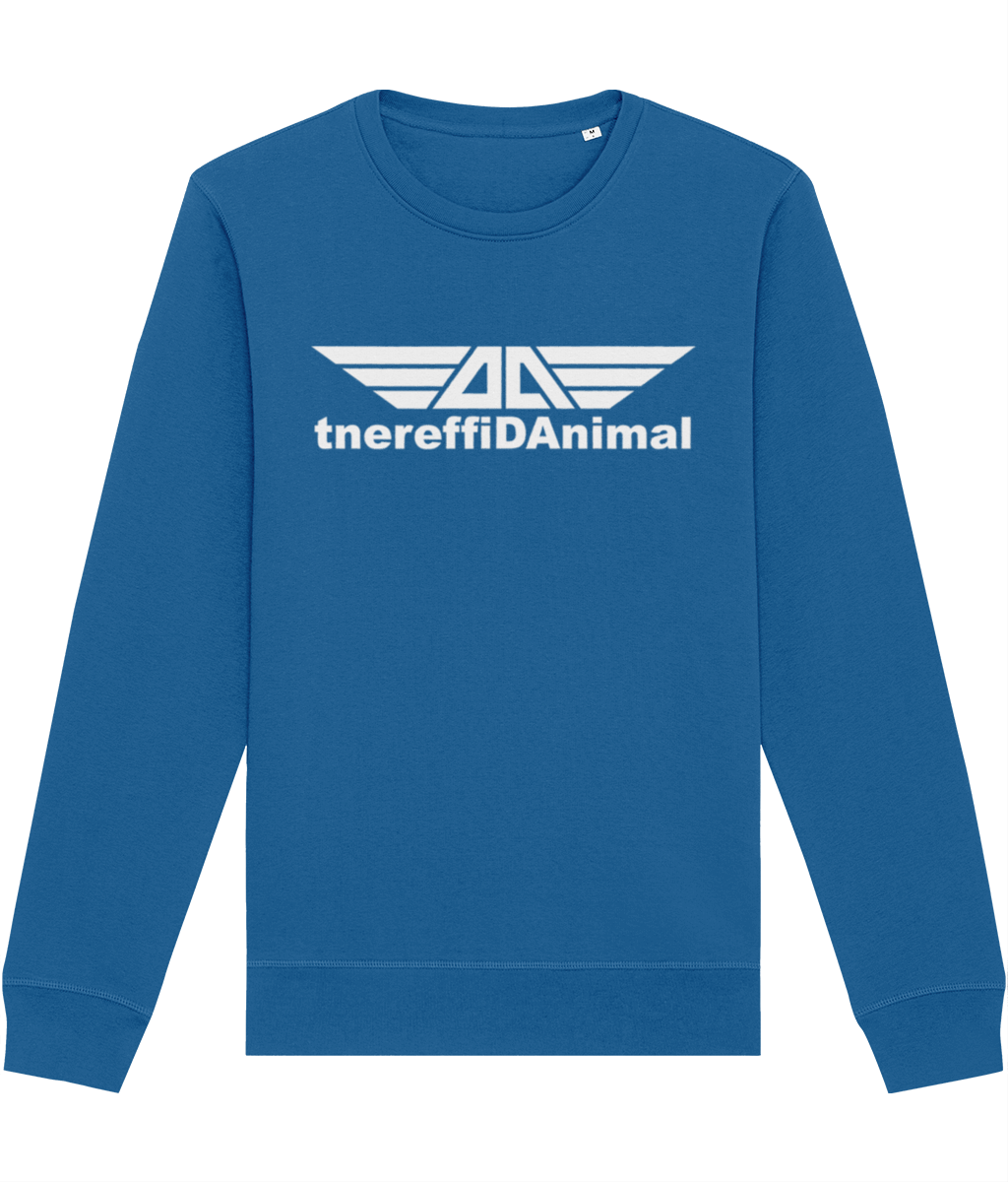 Different Animal: Eco Roller Adult Unisex Sweatshirt SX137 L-White Logo1: (Other Colour-Variants available)